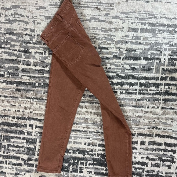 American Eagle Brown Corduroy Highrise Skinny Pants Size 2 Long - Picture 6 of 12